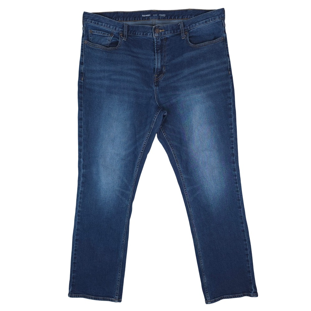 Old Navy Straight Leg‎ Jeans Mens 40x32 Blue Built-In Flex Denim Minimalist
